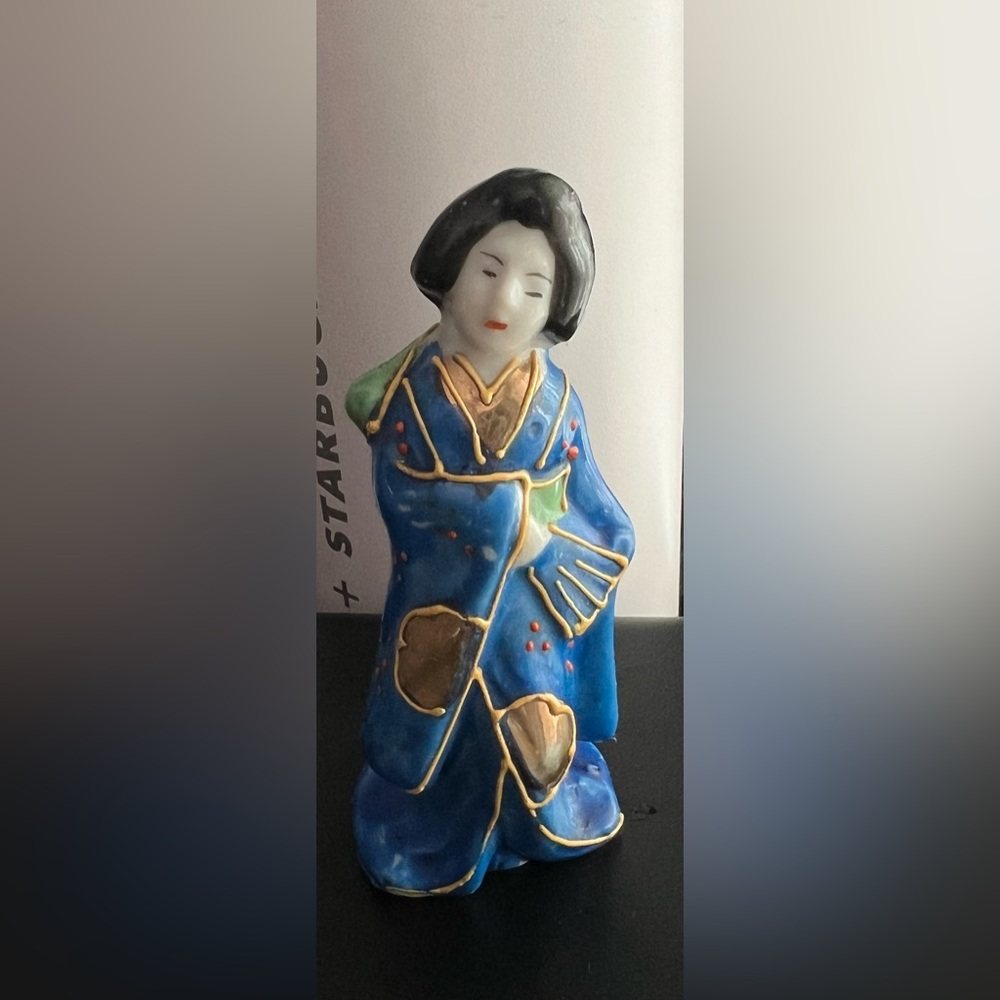 Vintage Japanese Geisha Doll Ceramic Imported Japan Figurine Geisha girl